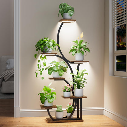 BACEKOLL plant stand with grow lights brightens an indoor corner for thriving plants