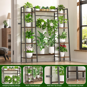 BACEKOLL plant stand hanging area expands display versatility