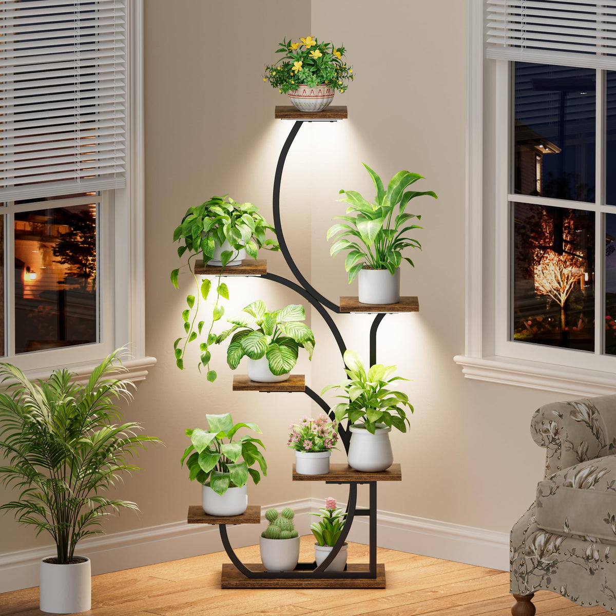 BACEKOLL integrated grow lights simulate daylight for plant development