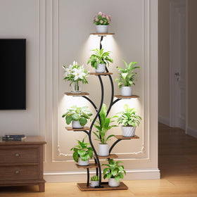 BACEKOLL 64.5-inch height elevates plants for better light exposure.