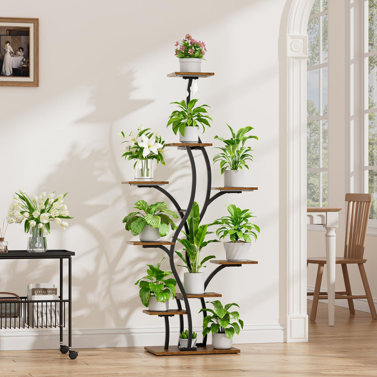 BACEKOLL full-spectrum grow lights simulate daylight to support thriving herbs and plants.