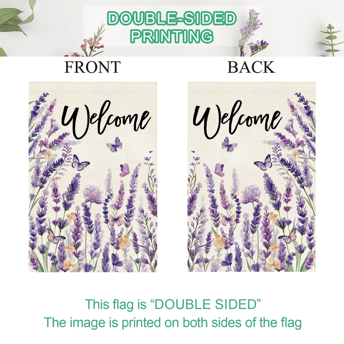 Baccessor top sleeve flag supports standard poles for quick setup.