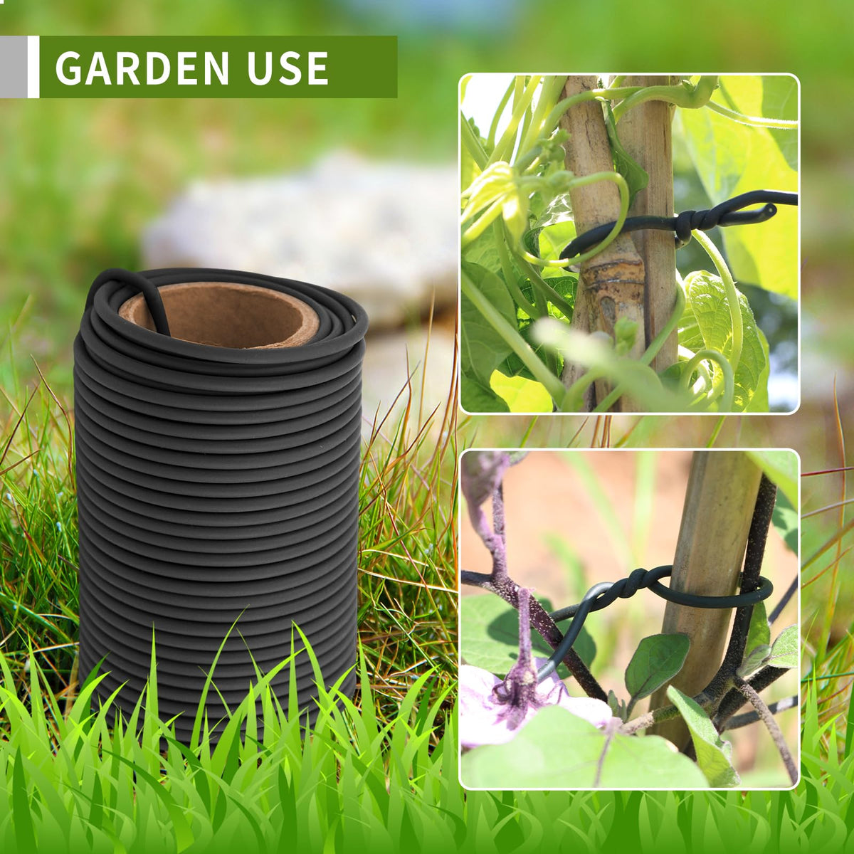 Bacetuao 3-5mm diameter heavy-duty tie demonstrates strong support for heavy branches.