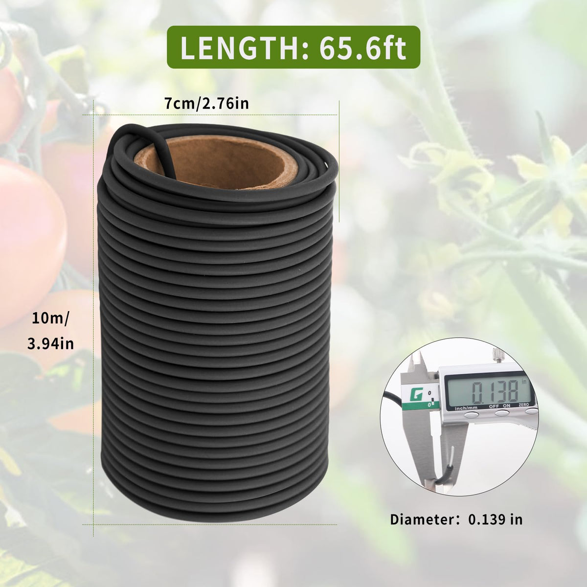 Bacetuao soft TPR coating closeup shows gentle grip to protect stems.