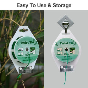 Bacetuao twist ties with built-in cutter, easy to cut to the needed length.