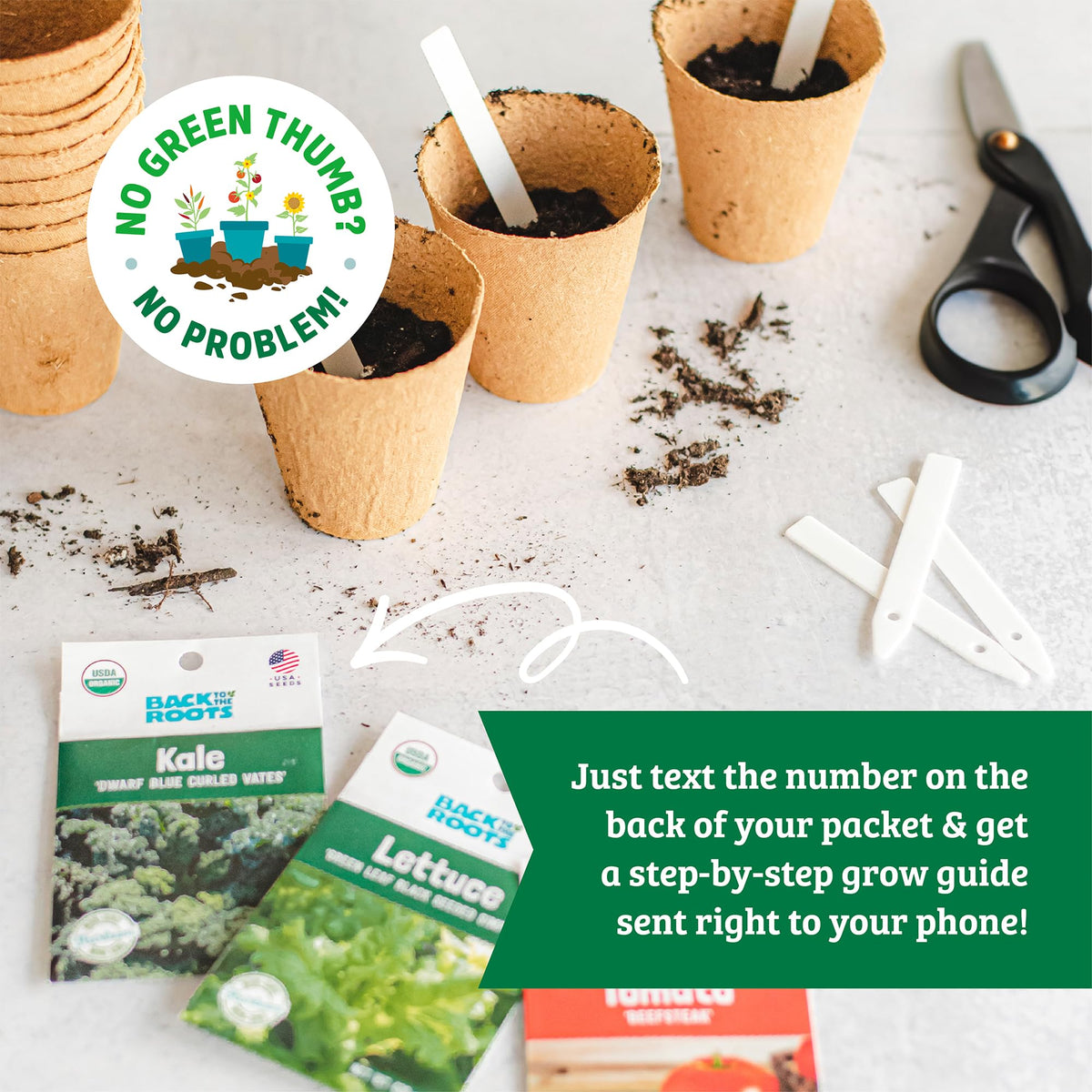 Back to the Roots indoor-outdoor seeds bundle supports quick-start gardening