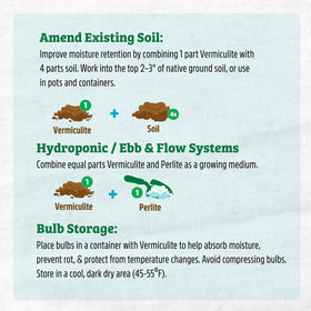 Back to the Roots outdoor indoor gardening vermiculite aids consistent hydration for thriving gardens.