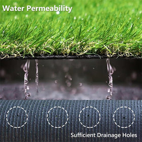Backontro realistic grass turf balcony-setup provides durable, easy-install solution for small spaces.