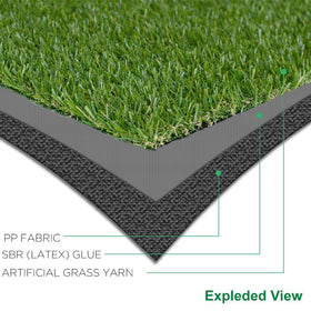 Backontro realistic grass turf pet-friendly play area supports safe, clean paw activity.