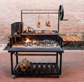 Backyard Discovery Argentine Santa Maria grill top view for Gaucho-style open-fire cooking
