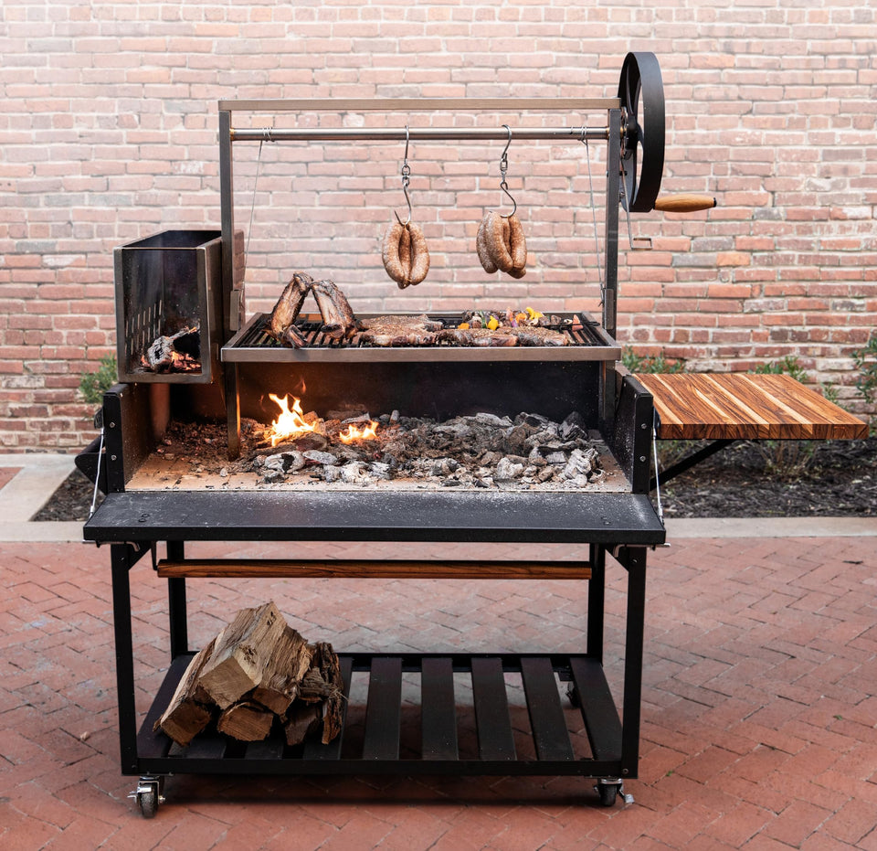 Backyard Discovery Argentine Santa Maria grill top view for Gaucho-style open-fire cooking