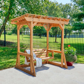 Backyard Discovery Callahan 600 lb weight capacity supports safe shared use.