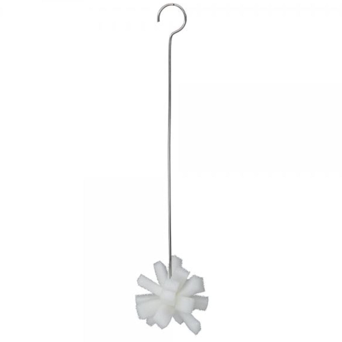 Easy-scrub design helps remove nectar residue from both plastic and glass feeders.