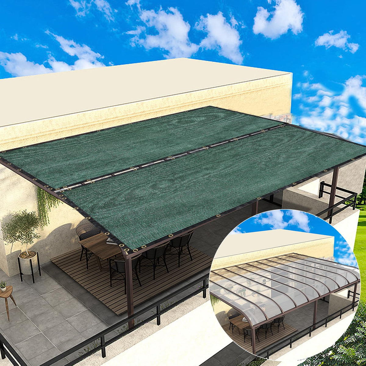 BADAO reinforced seams ensure durability on chain-link fences and wooden walls.