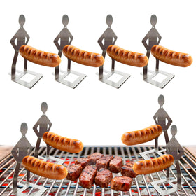 BADAO hotdog stand folded for compact camping storage and quick setup.