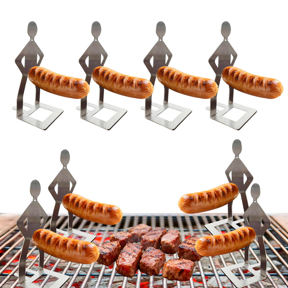 BADAO hotdog stand folded for compact camping storage and quick setup.