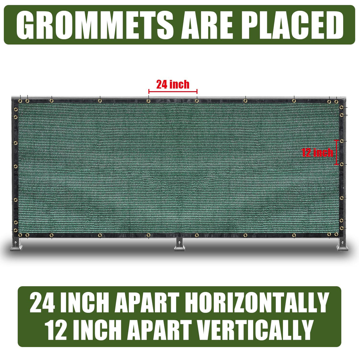 BADAO mesh shade net covers a garden, reducing visibility and allowing airflow.