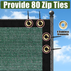 BADAO privacy screen blocks wind and dust along pool decks and patios.