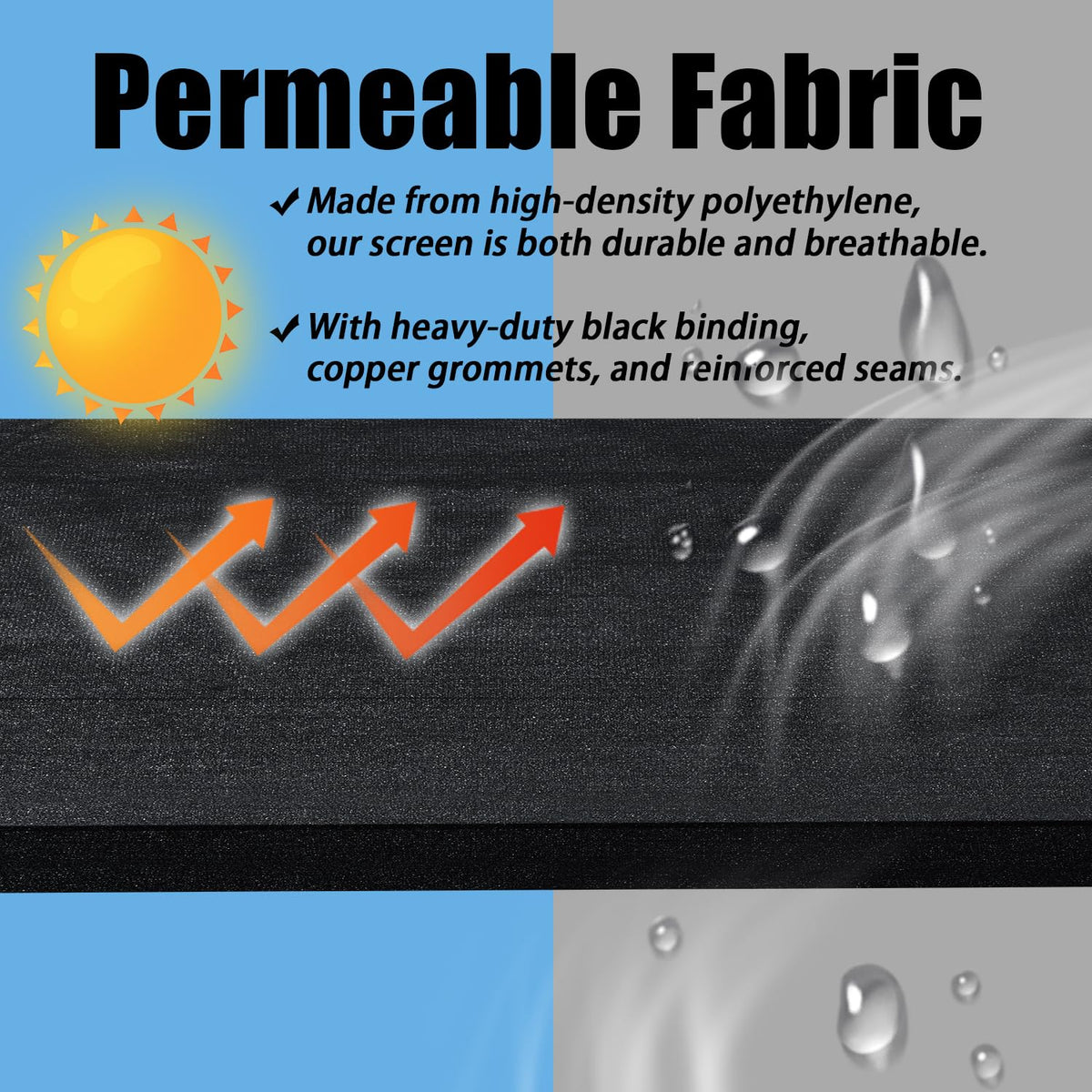 BADAO breathable HDPE material keeps outdoor spaces healthy and comfortable