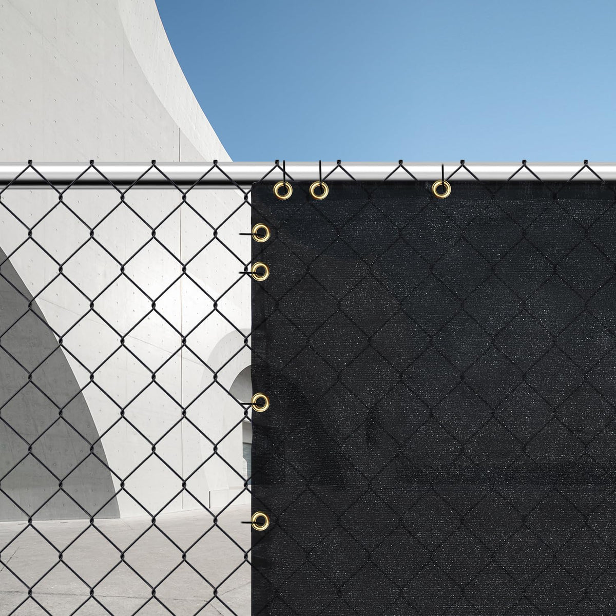 BADAO privacy screen creates wind and dust barrier for patios