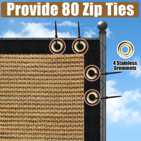 BADAO Sand 4x50 privacy screen provides durable outdoor privacy.
