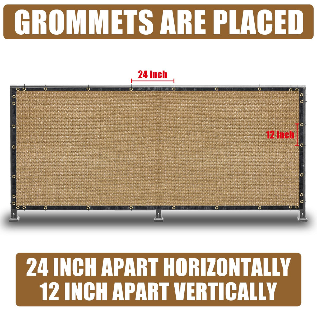 BADAO Sand privacy screen reduces street views while maintaining airflow.
