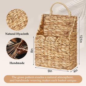 Badashun foldable woven basket saves space while adding rustic charm
