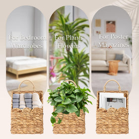 Badashun multifunctional storage basket for flowers, magazines, or sundries