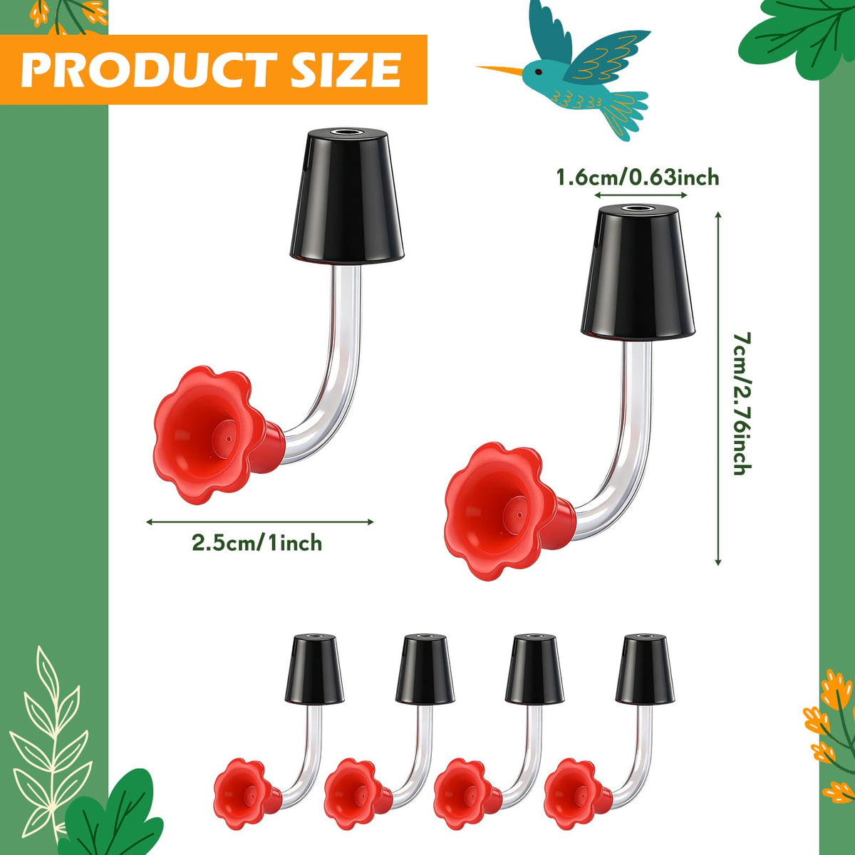 Baderke cone rubber stopper for a secure, leak-resistant fit.