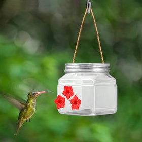 Baderke gift idea for bird lovers with feeder flowers
