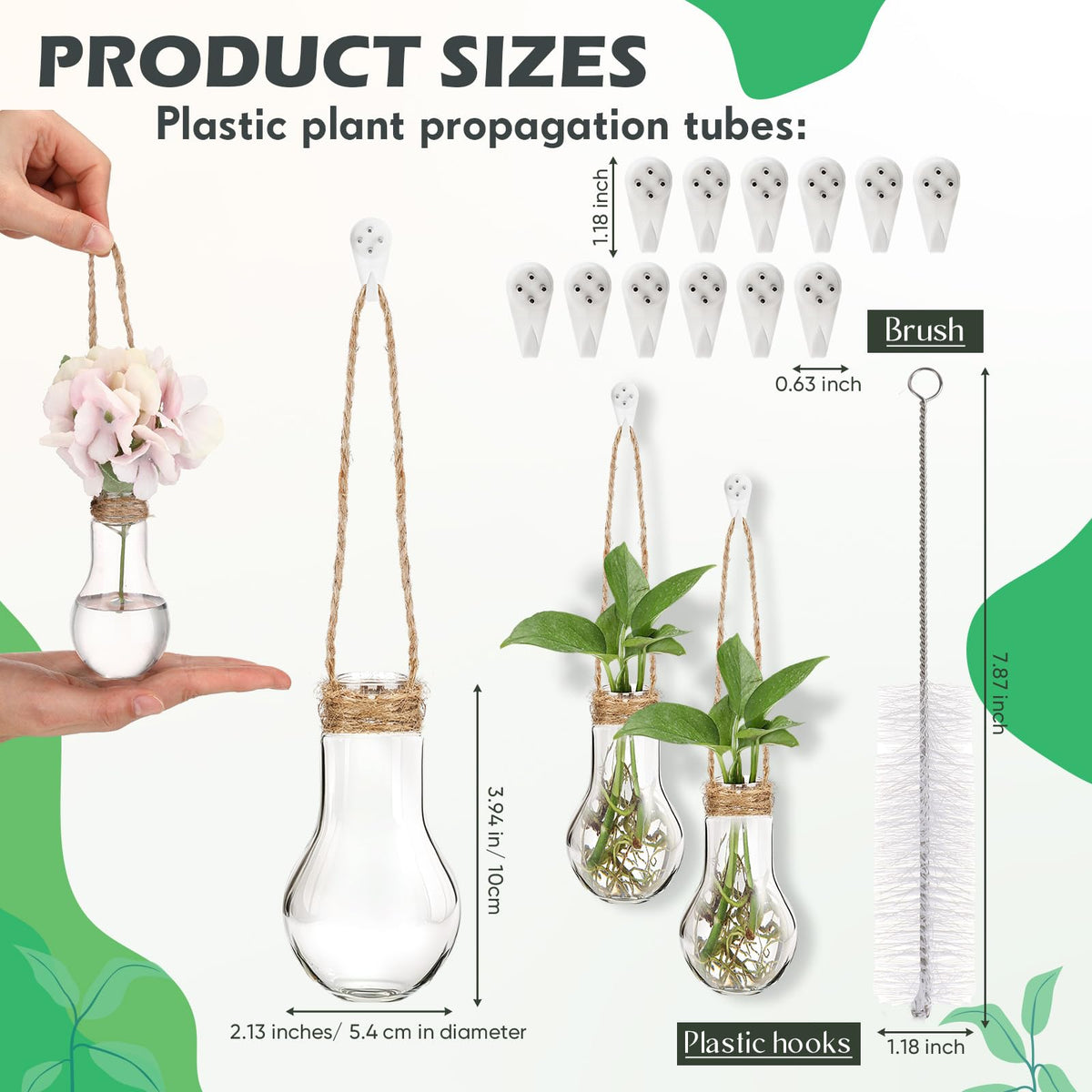 Baderke hanging hooks with propagation stations for flexible placement.