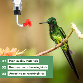 Baderke silicone flowers add decorative touch to feeders.