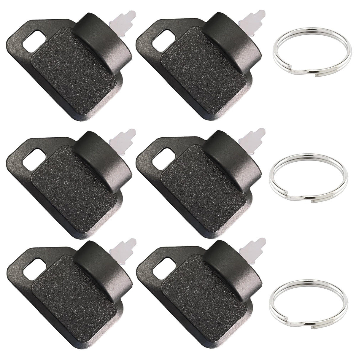 Badogrio 63-8360 ignition key 6-pack for Toro TimeCutter mowers, quick replacement option for on-site use.