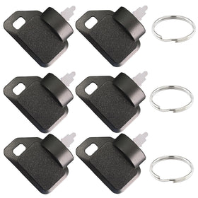 Badogrio 63-8360 ignition key 6-pack for Toro TimeCutter mowers, quick replacement option for on-site use.