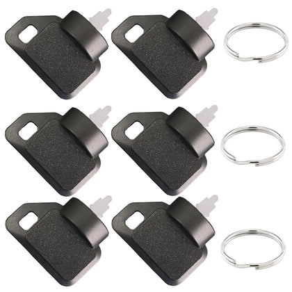 Badogrio 63-8360 ignition key 6-pack for Toro TimeCutter mowers, quick replacement option for on-site use.