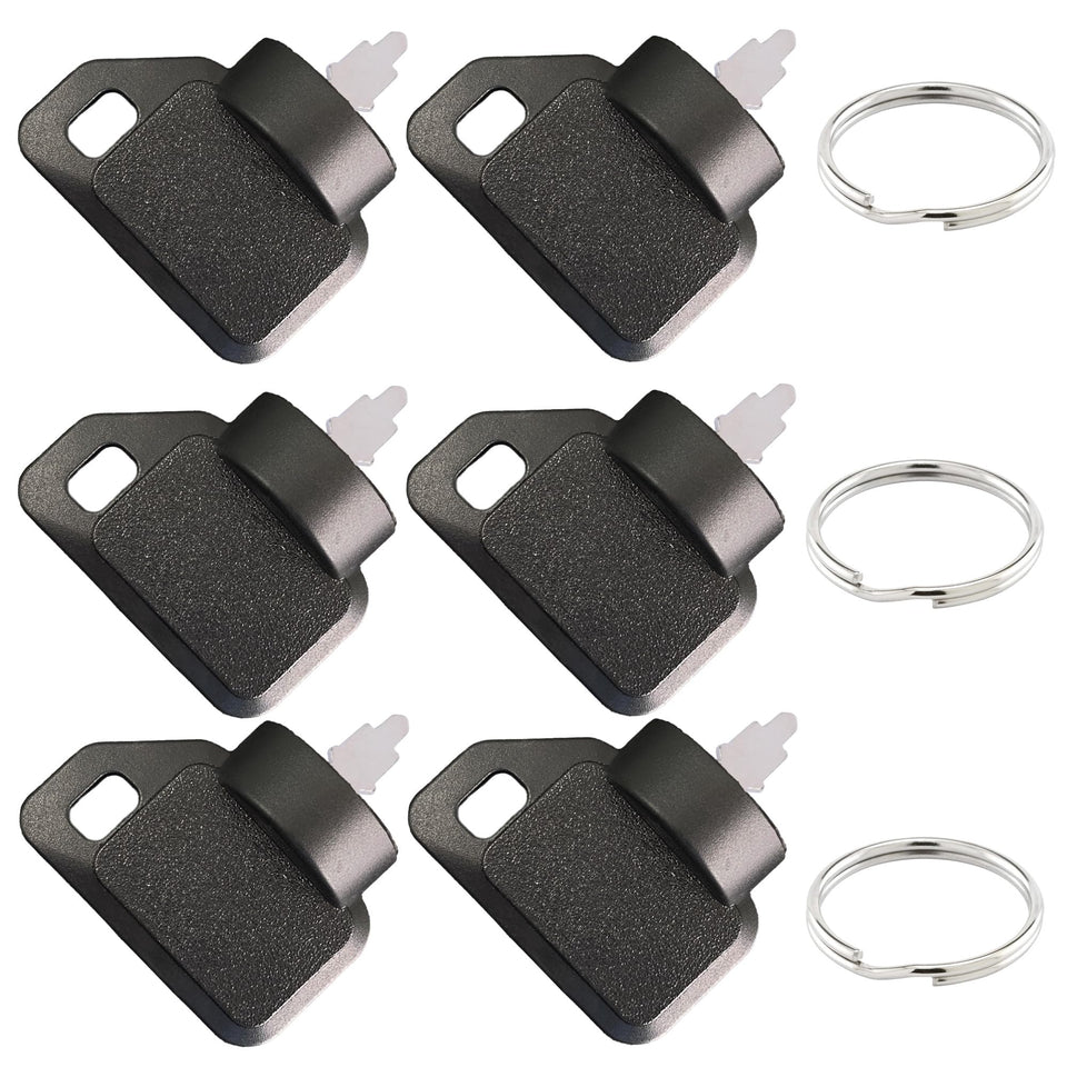 Badogrio 63-8360 ignition key 6-pack for Toro TimeCutter mowers, quick replacement option for on-site use.