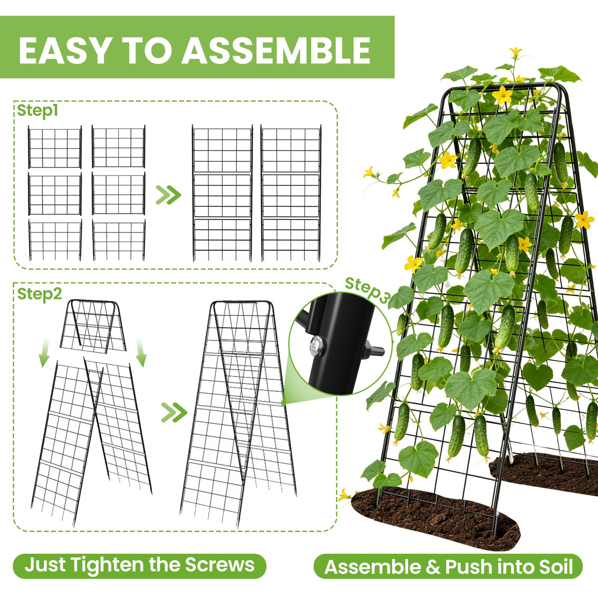 Bag Wizard Garden Trellis plant ties help train vines quickly