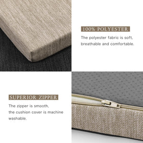Baibu machine-washable cover ready for easy cleanup.