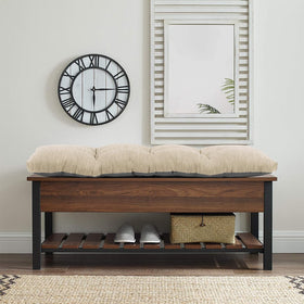 Baibu bench cushion with ties secures a stable fit on indoor or outdoor benches.