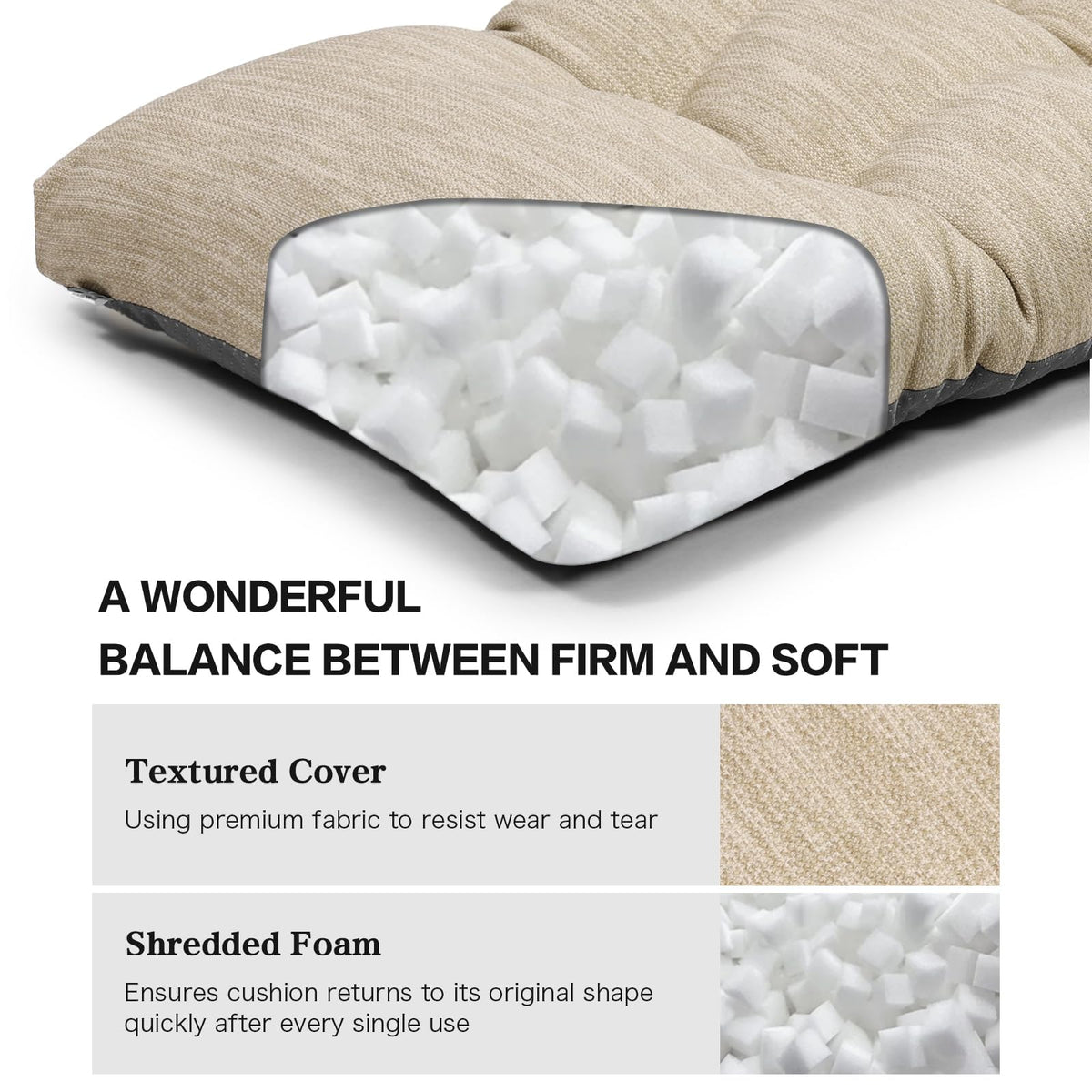 Baibu machine washable bench cushion cleans easily after spills or everyday use.
