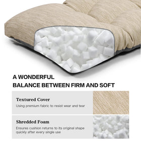 Baibu machine washable bench cushion cleans easily after spills or everyday use.