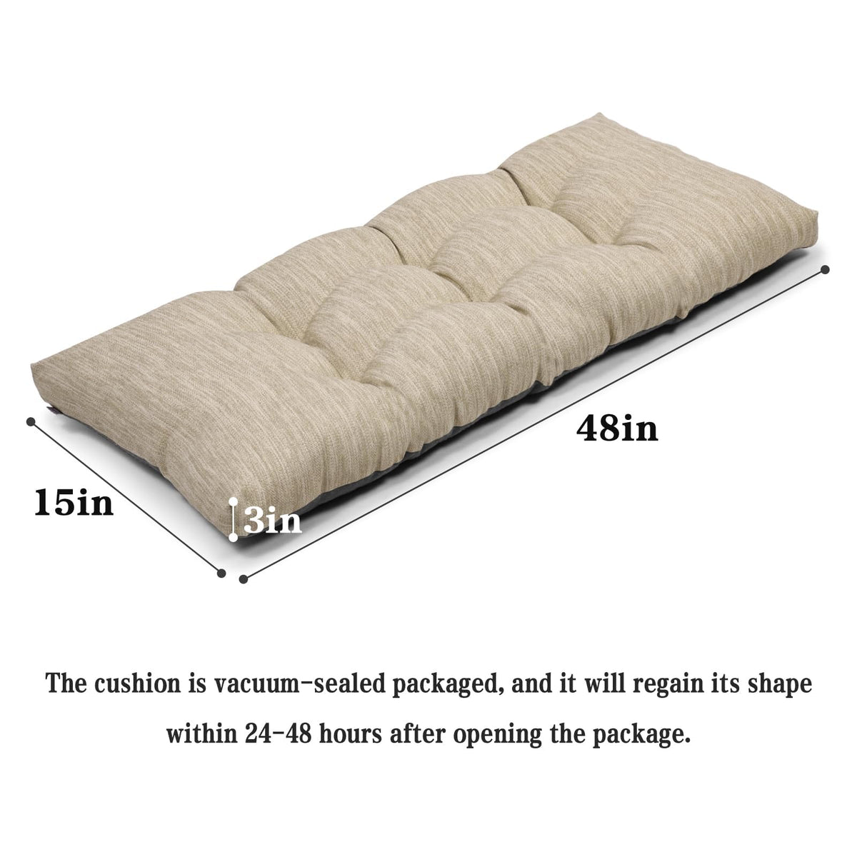 Baibu non-slip bottom keeps the cushion in place during meals and daily use.