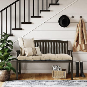 Baibu rectangle bench cushion fits a variety of benches with a timeless look.