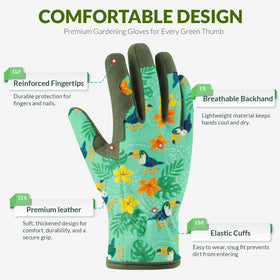Baidast elastic wrist keeps gloves secure and prevents dirt entry.