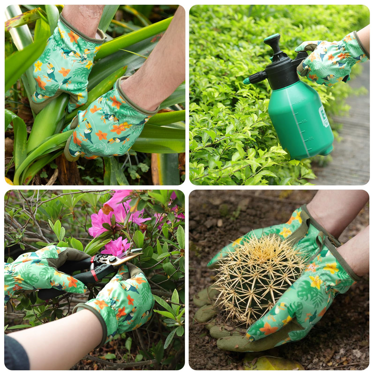 Baidast gloves are versatile for pruning, planting, weeding, and more.