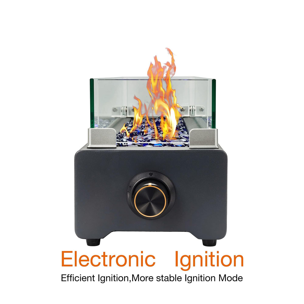 BAIDE HOME 360-degree flame view for immersive firelight