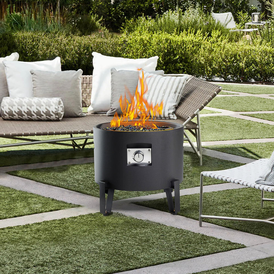 BAIDE HOME portable propane fire pit assembly for quick outdoor heat