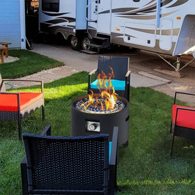 BAIDE HOME outdoor fire pit ready for evenings by campfire or poolside