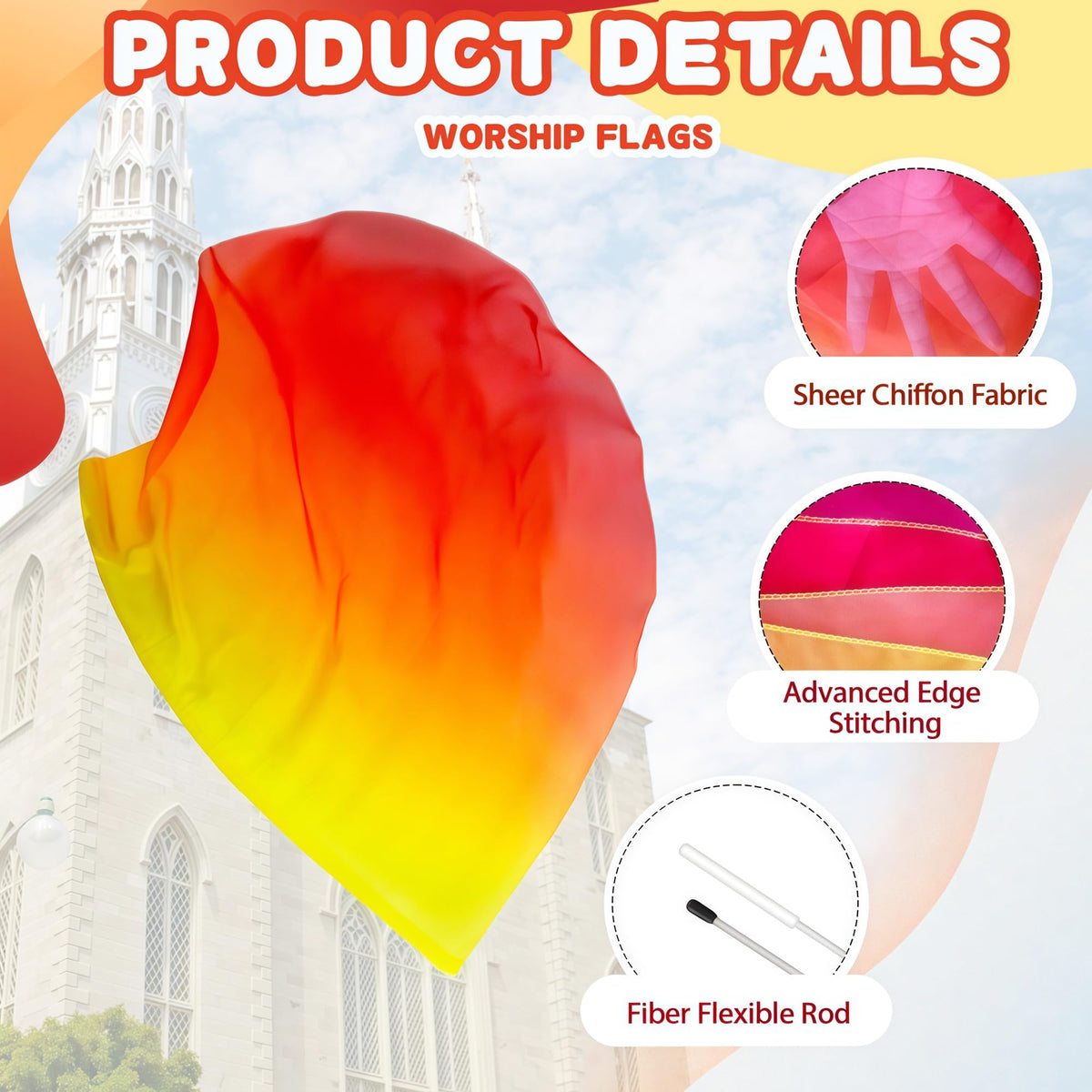 Flexible rods detail aiding easy handling and graceful flicks.
