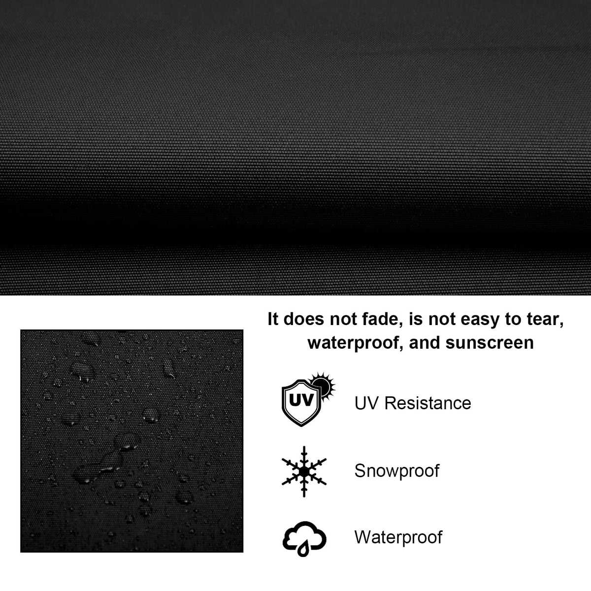 Baizoy easy-install cover fits over the three-bar swing seat frame.
